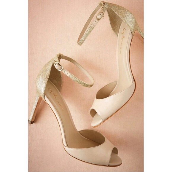 Anthropologie BHLDN Chandon Heel Sandal by Guilhermina Size 8 $150 - Picture 1 of 9